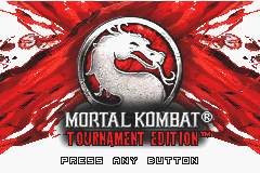 Mortal Kombat - Tournament Edition Title Screen